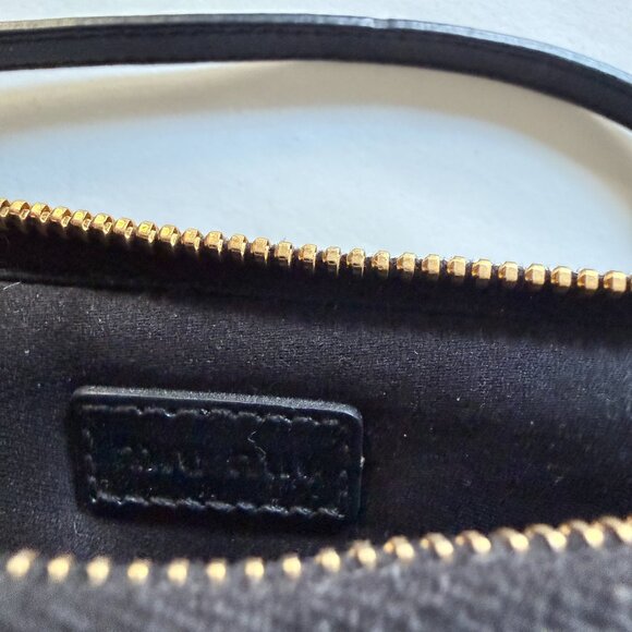 MIU MIU Matelassé Mini Bag Clutch Wristlet Black & Gold Leather BAG CHARM Rare - Picture 5 of 12